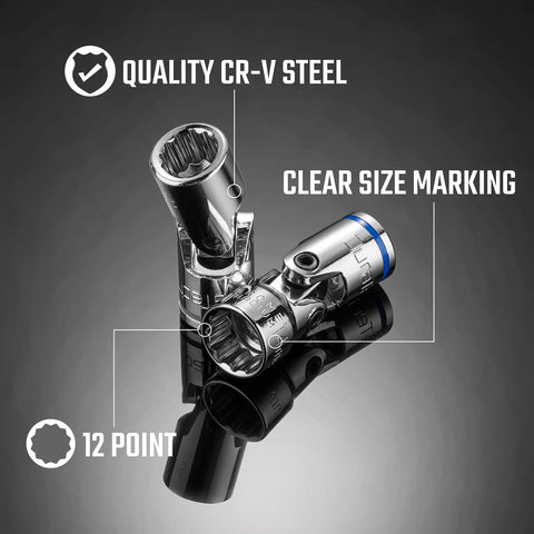 DURATECH 3/8 drive extension bar enables reach to recessed bolts.