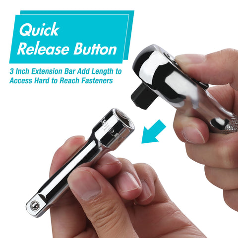 DURATECH extension bars two-piece setup expands available reach