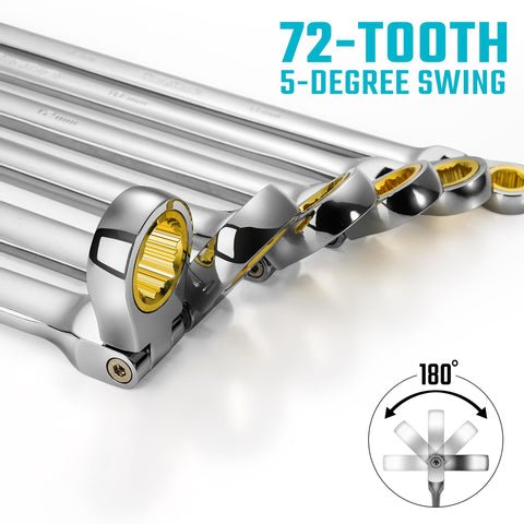 DURATECH 16-18mm wrench delivers strong leverage for steady tightening
