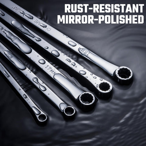 DURATECH 17–19 mm wrenches ready for heavy-duty bolts