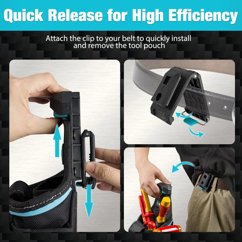 DURATECH foldable back support frame stabilizes the pouch on flat surfaces