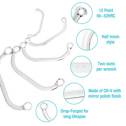 DURATECH half moon design offers easier access under compact engine components