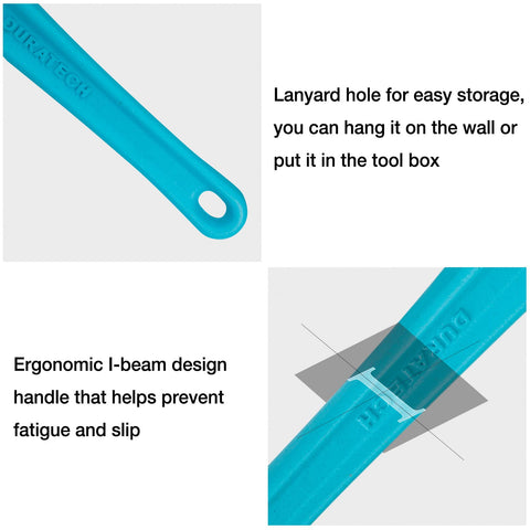 DURATECH I-beam handle provides balanced leverage for easier bites
