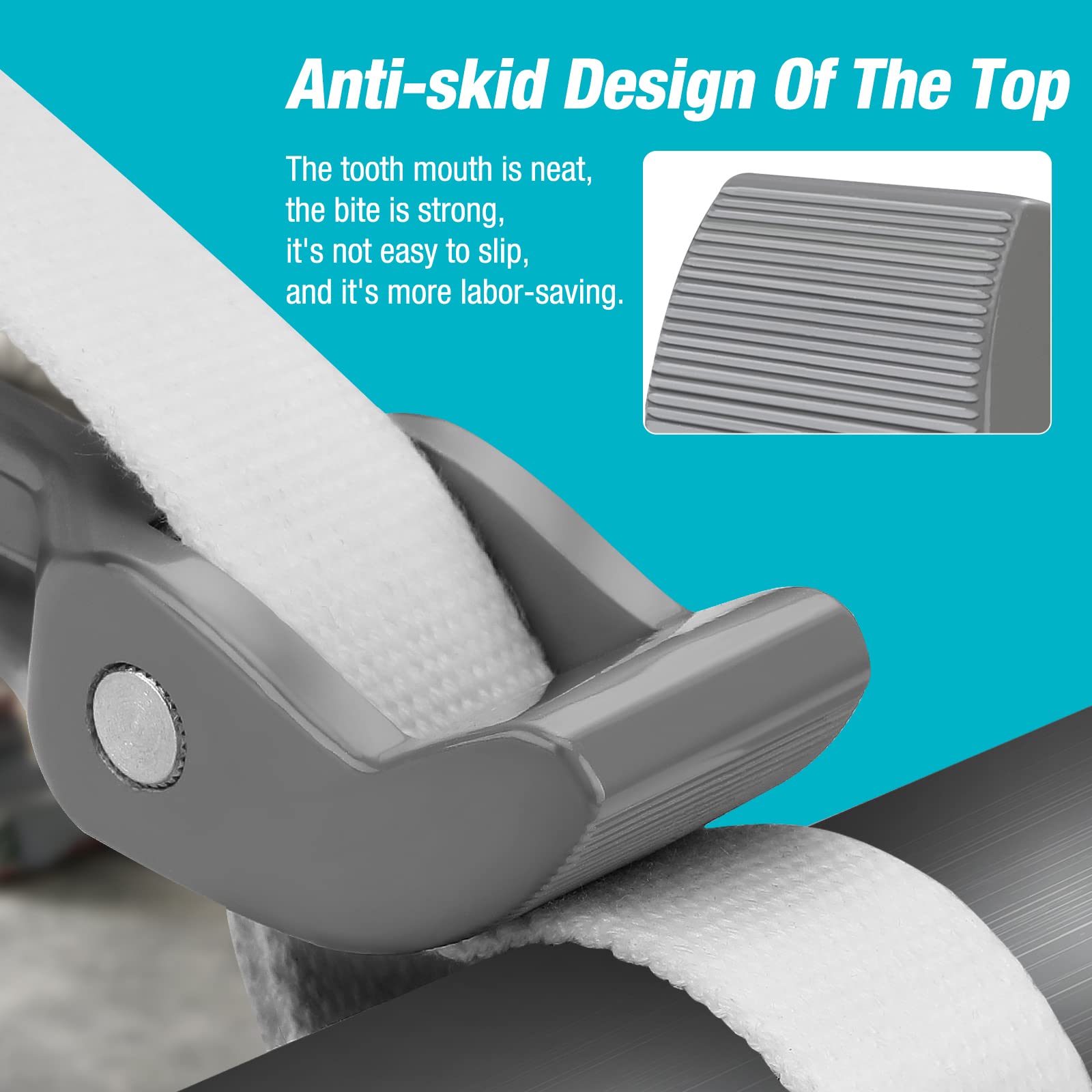 DURATECH I-beam aluminum handle provides balanced weight for comfort