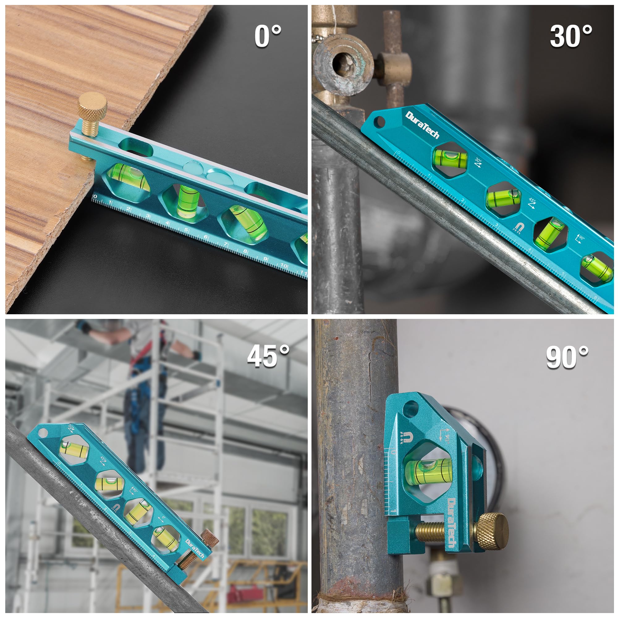 DURATECH level set includes SAE and metric scales for accurate measurements.