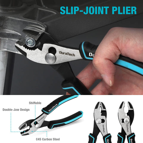 DURATECH 8-inch linesman pliers for sturdy wire work and gripping