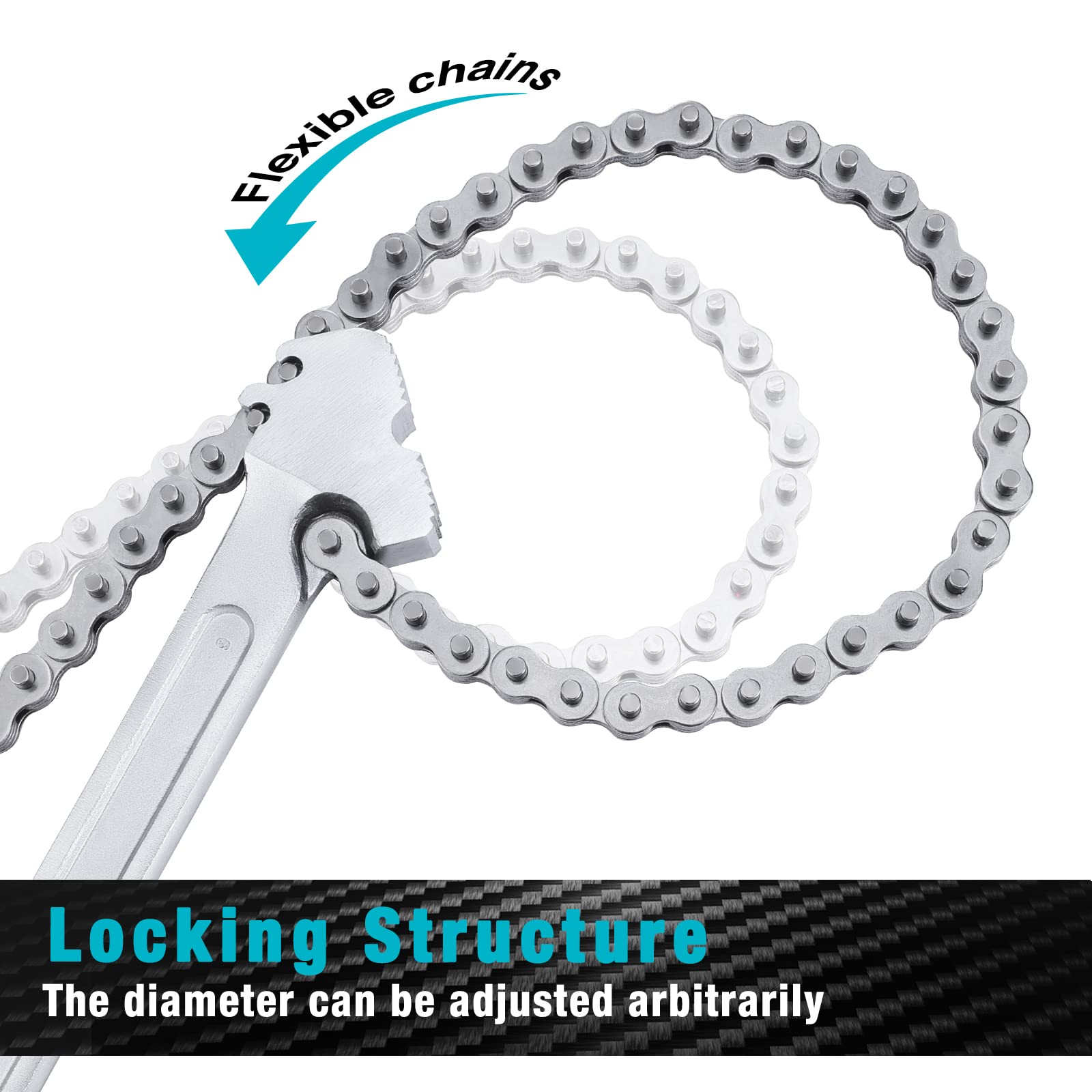 DURATECH long handle provides extra leverage during operation.
