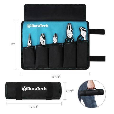 DURATECH 6-inch long nose pliers for precise gripping and bending tasks