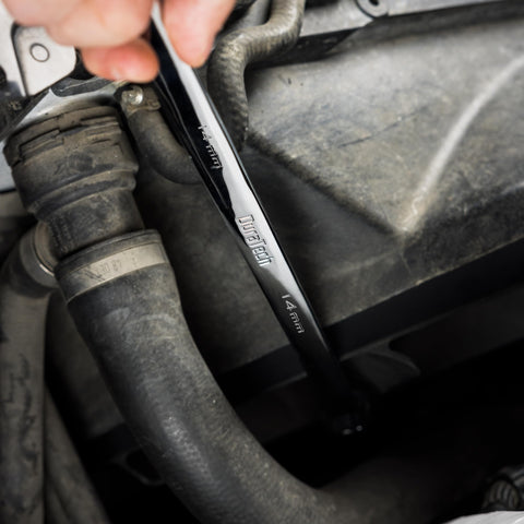DURATECH long-reach wrench increases leverage for tough assemblies.