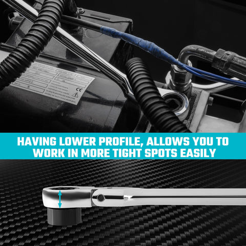 DURATECH compatibility with low-profile sockets for compact engine work.