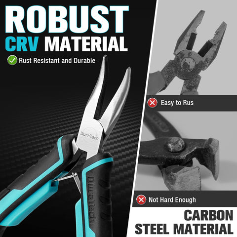 DURATECH bent nose pliers shaping wire smoothly