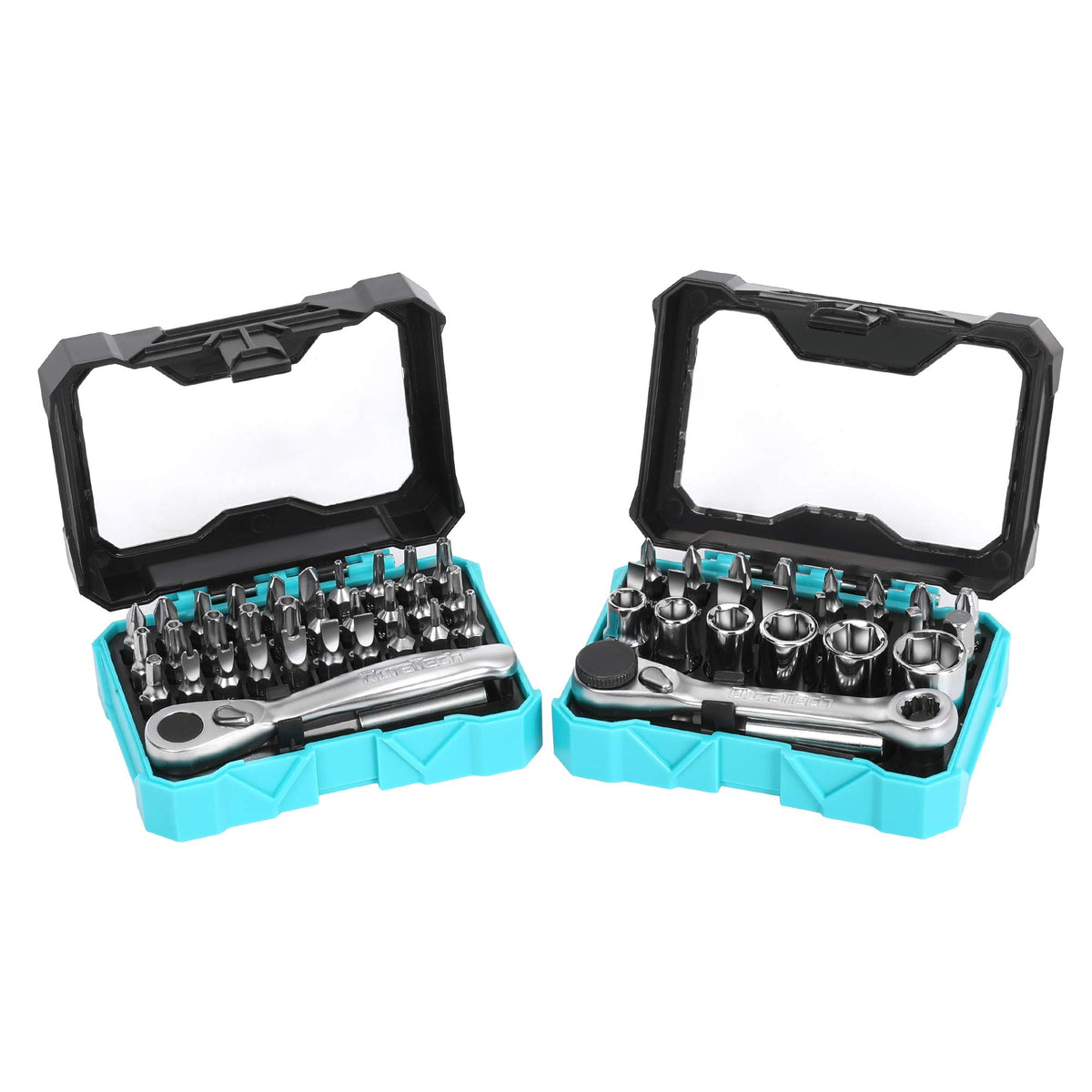DURATECH mini ratchet palm-size for tight spaces and precise turning.