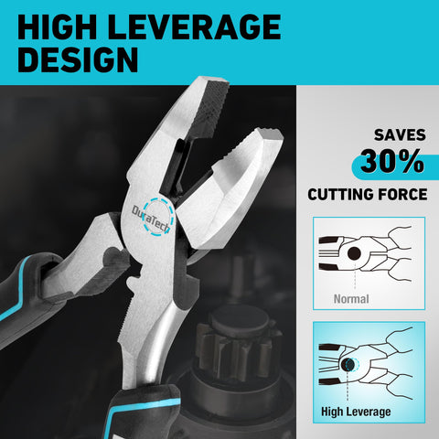 DURATECH versatile pliers for gripping, crimping, holding, and cutting.