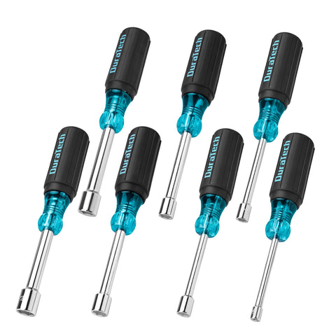 DURATECH nut driver set shown in full, ready for diverse tightening tasks