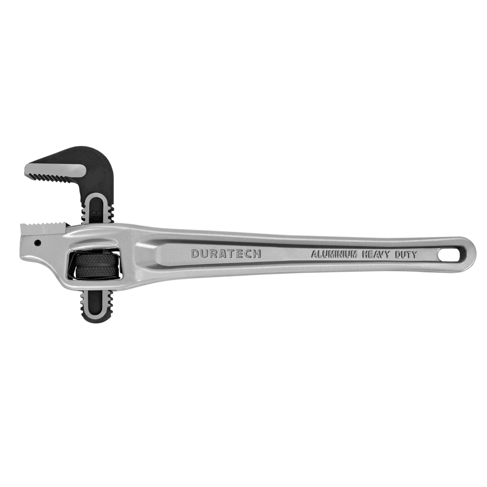 DURATECH 14-inch offset wrench head designed for tight overhead spaces