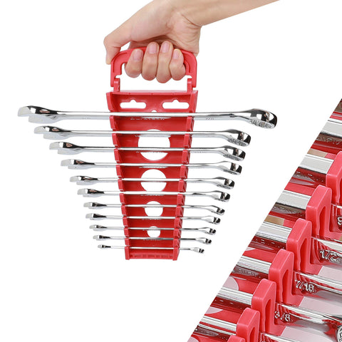 DURATECH wrench holder organizing rack for portable tool storage