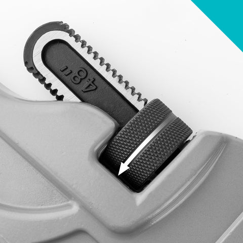 DURATECH wrench with replaceable jaw and spring for easy maintenance.