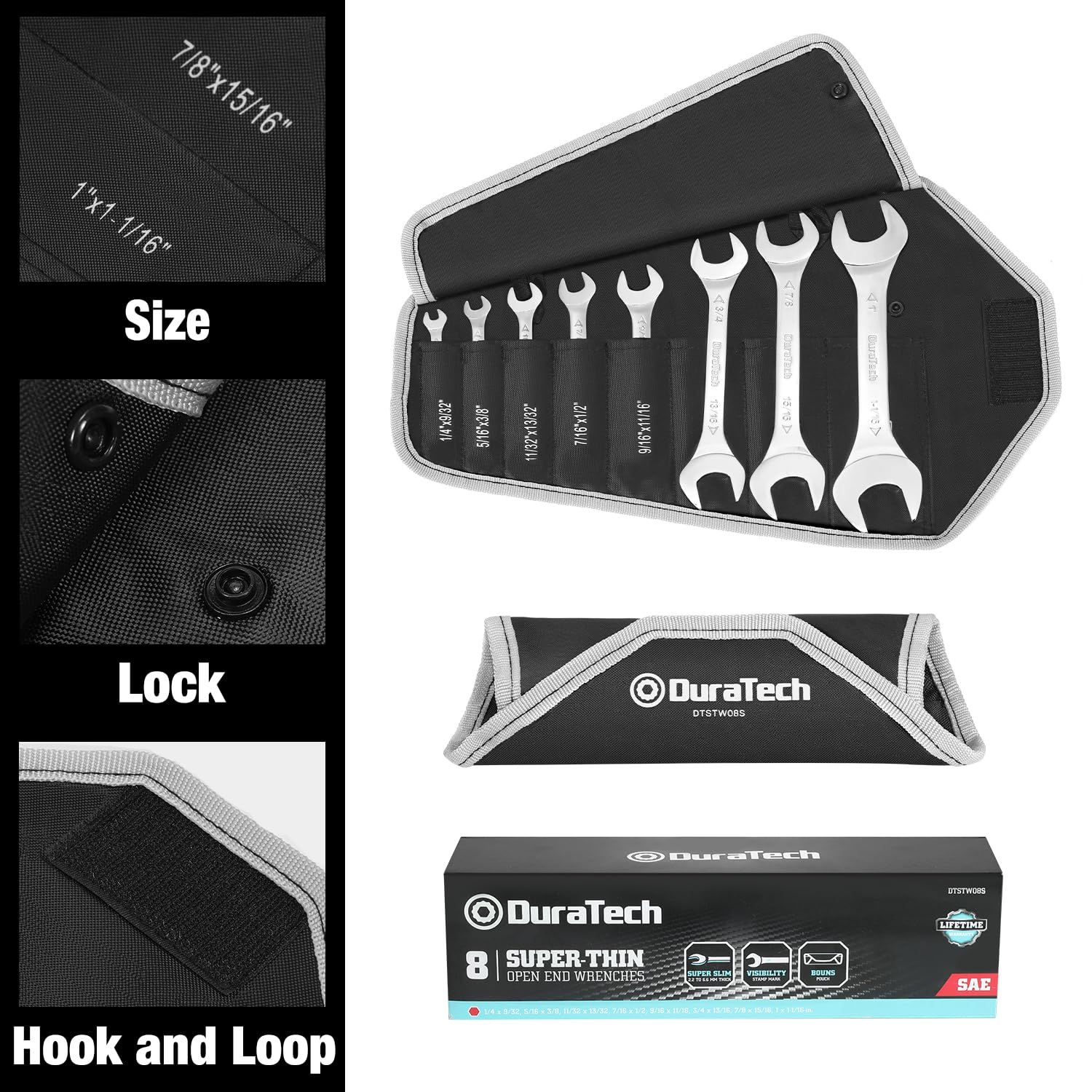 DURATECH compact set ideal for portable tools kits and field repairs.