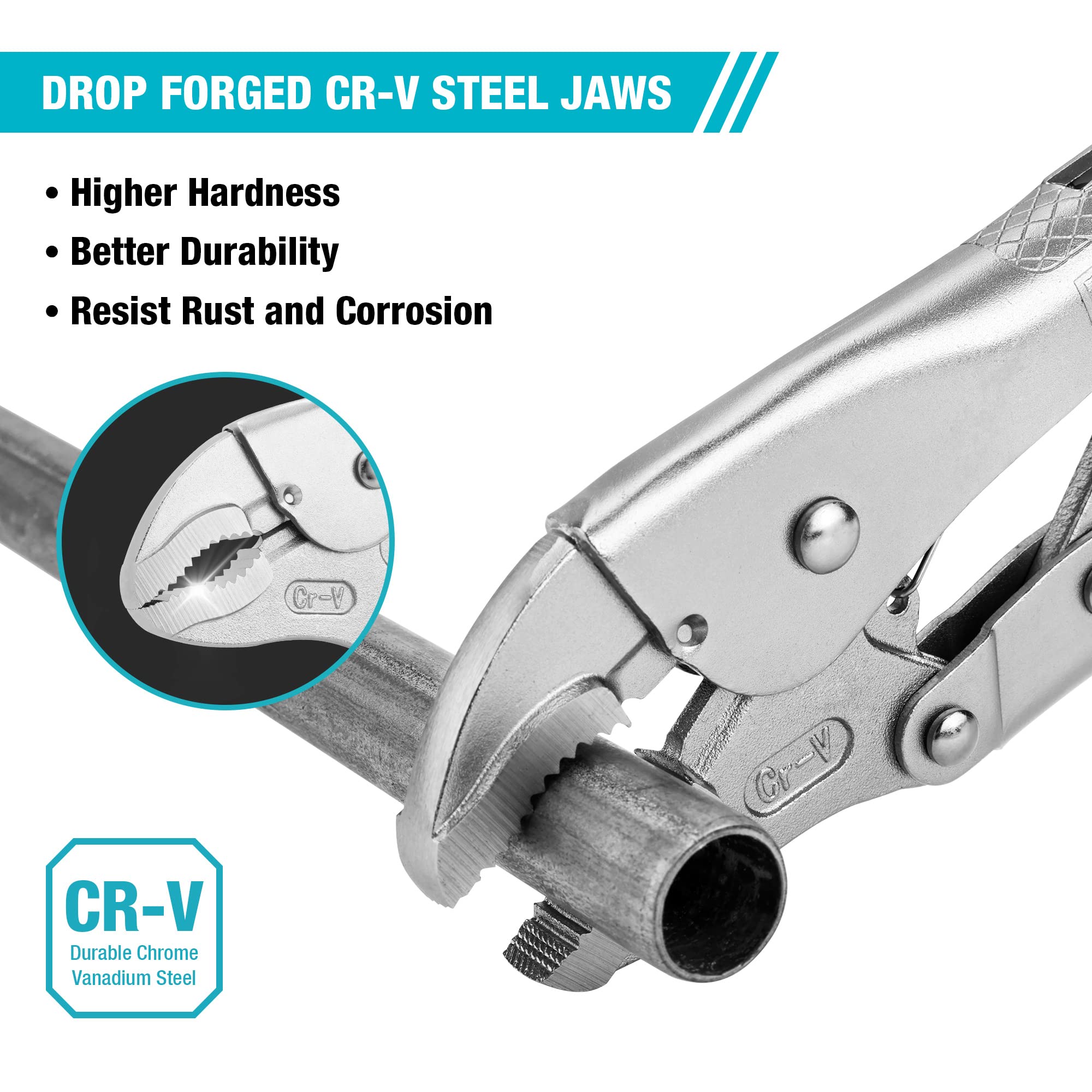 DURATECH quick-locking action enables one-handed operation
