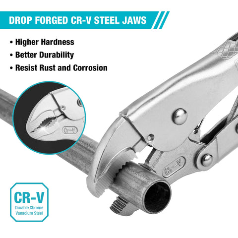 DURATECH quick-locking action enables one-handed operation