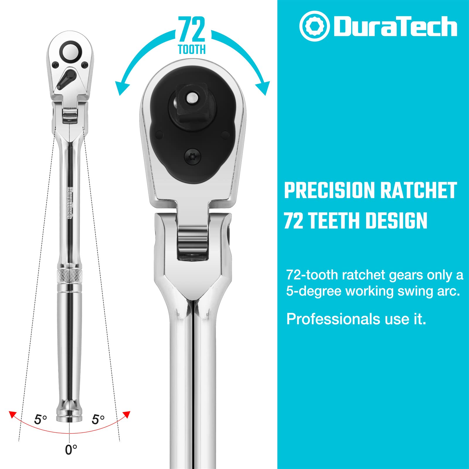 DURATECH 3/8 inch drive expands reach for mid-sized tasks