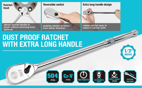 DURATECH reversible switch allows quick direction changes mid-project