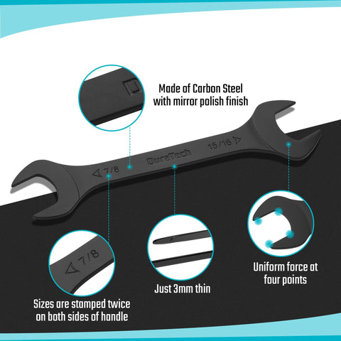 Duratech rolling pouch keeps wrenches organized and portable.