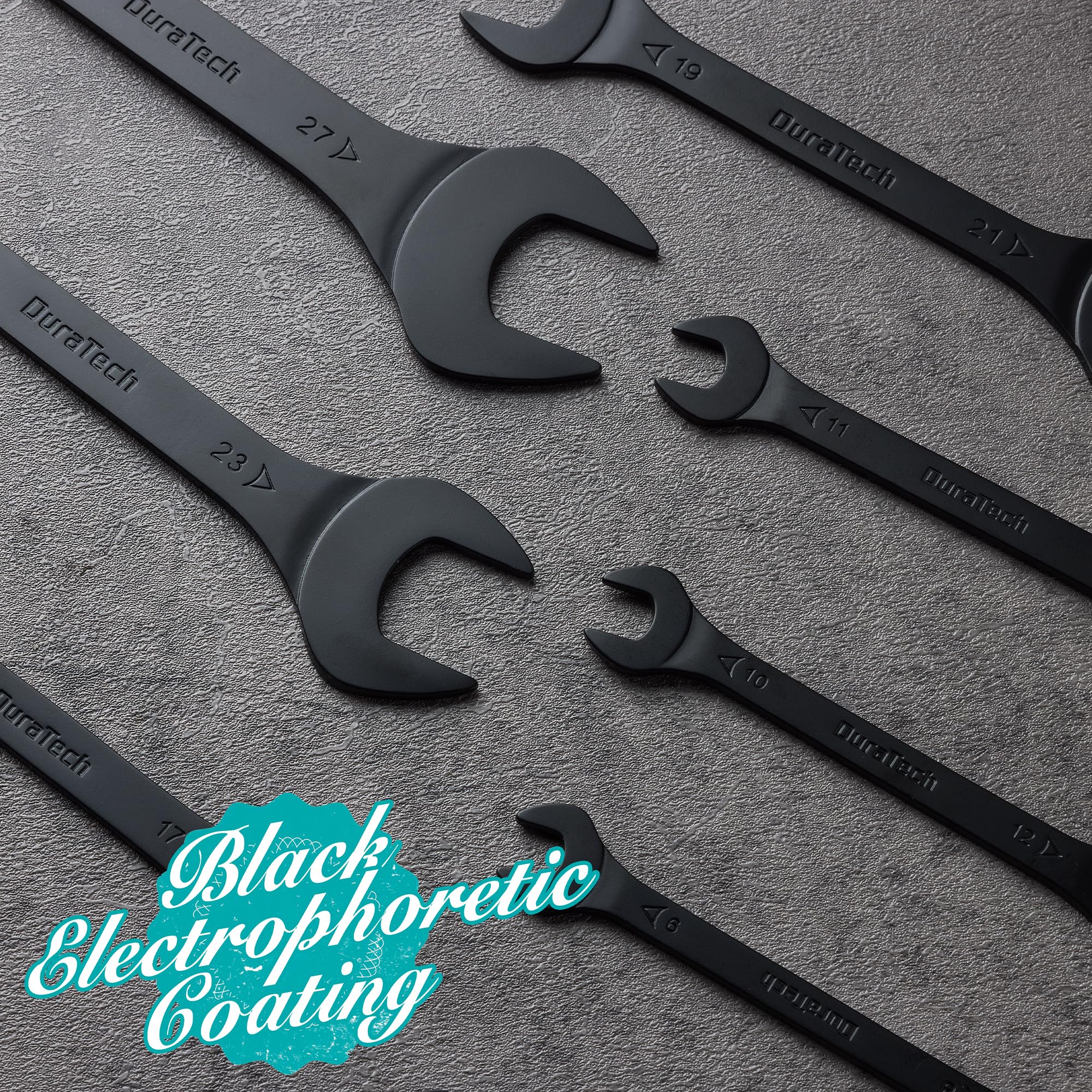 DURATECH rolling pouch keeps eight wrenches organized and portable