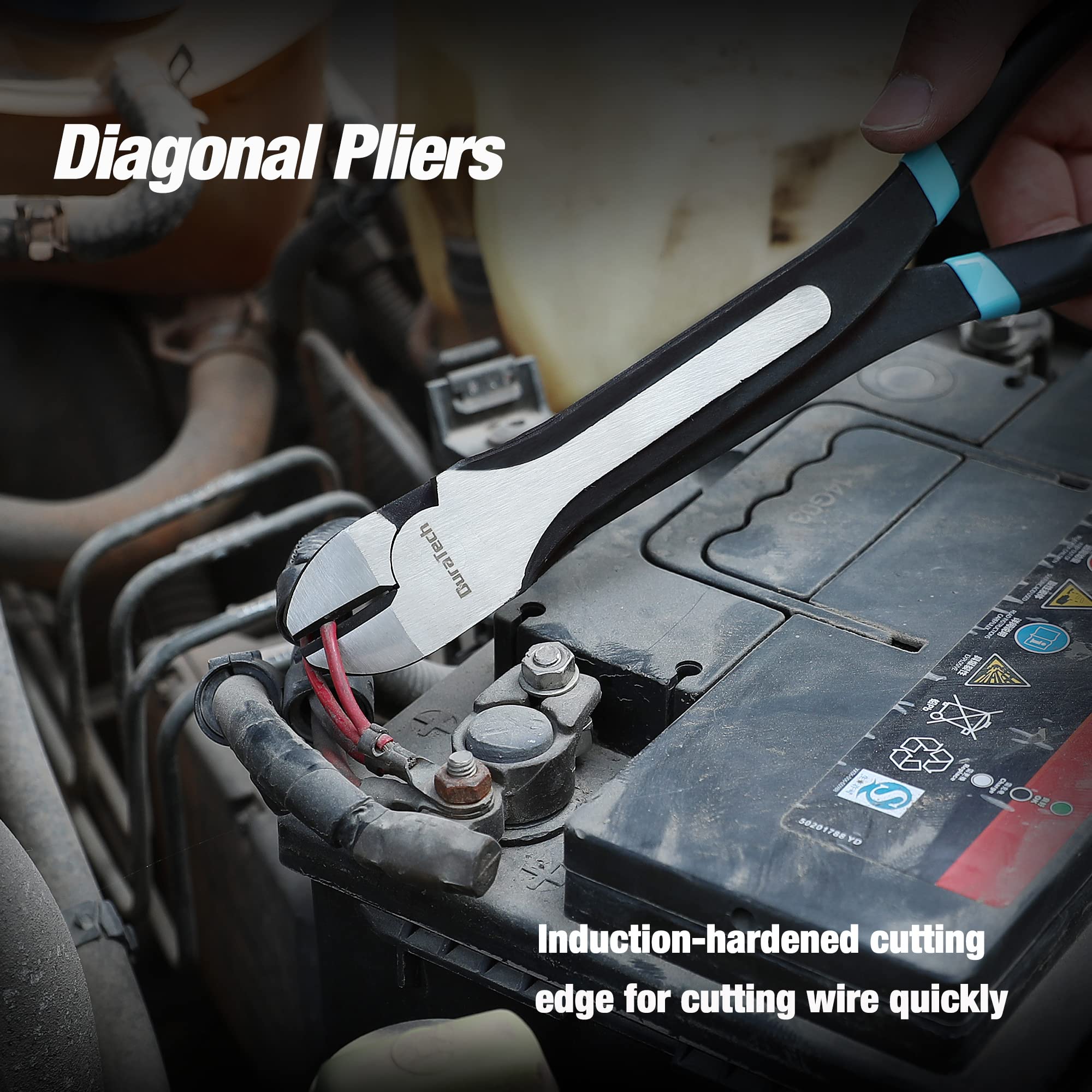 DURATECH rolling storage pouch keeps pliers organized and portable.