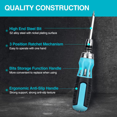 DURATECH S2 steel bits resist wear and provide high torque in tough repairs