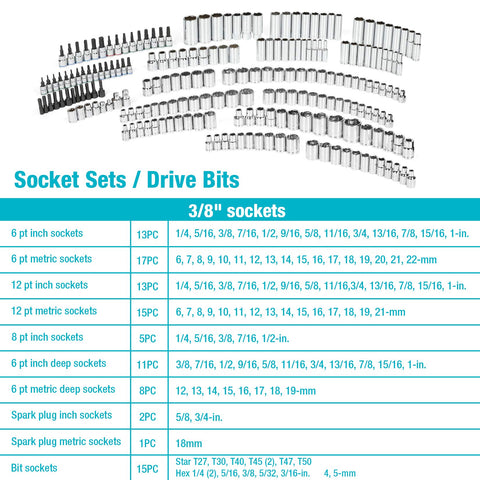 DURATECH SAE/metric sockets deliver flexible compatibility for automotive work.