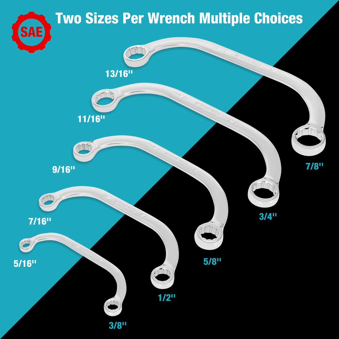 DURATECH SAE wrenches with 12-point ends shown for precise fastener grip