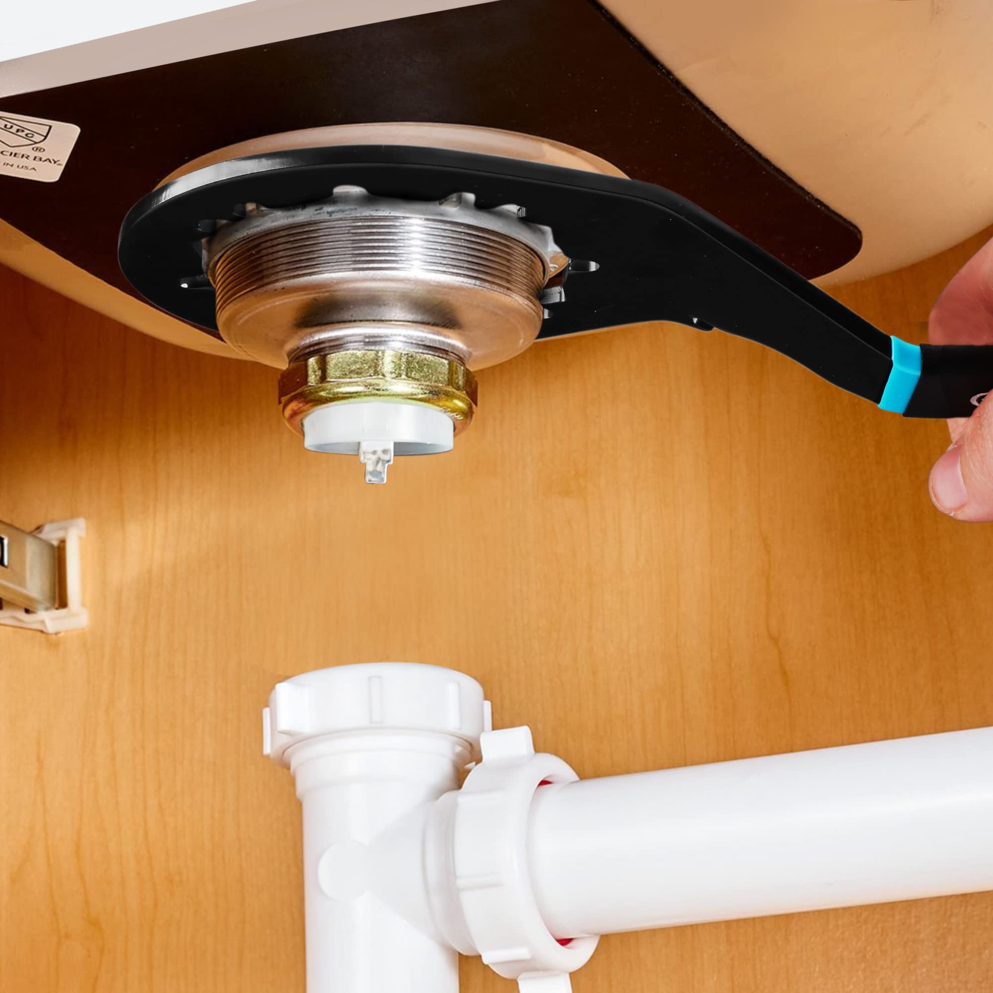 DURATECH professional-grade tool makes sink and drain changes faster and easier.