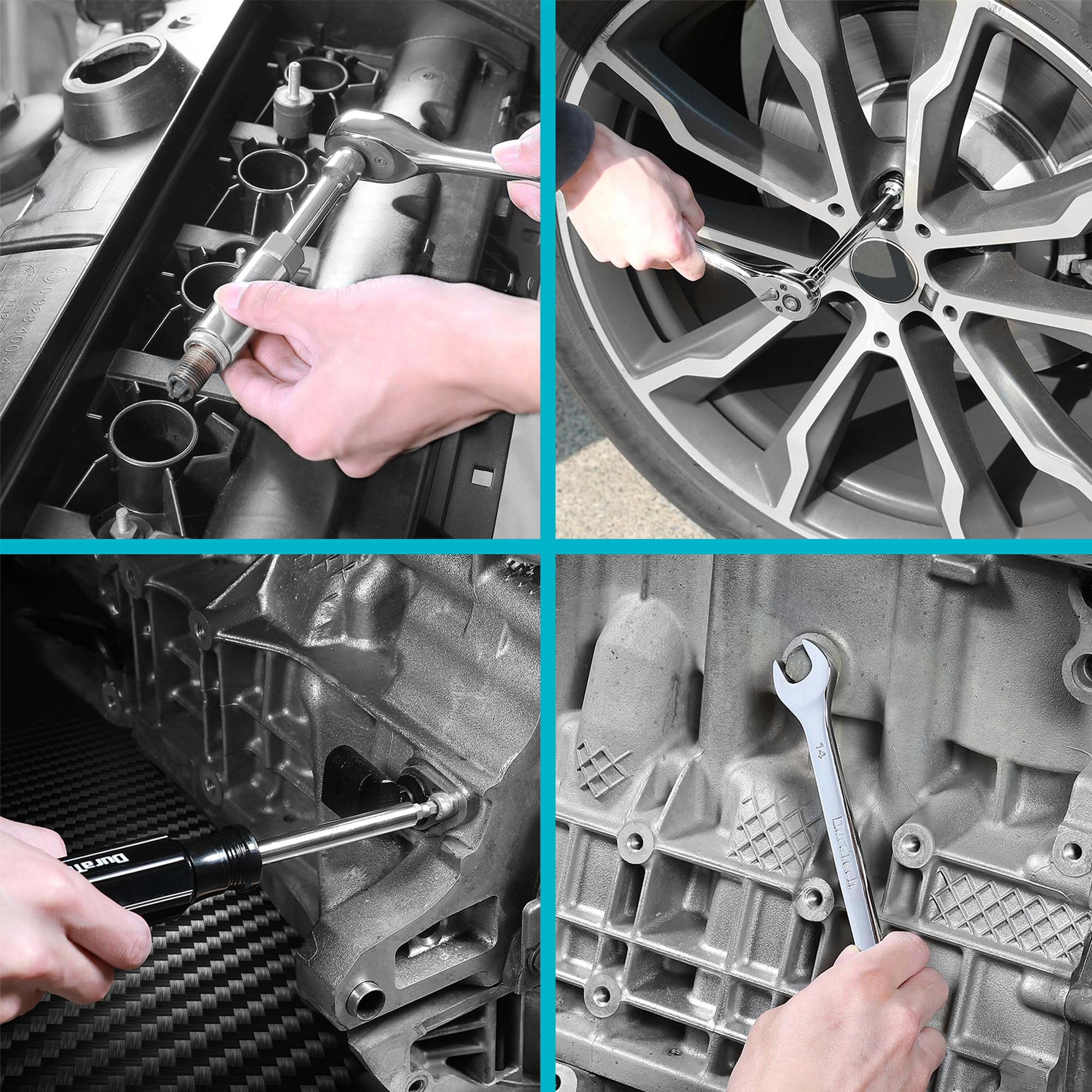 DURATECH stamped markings speed up size identification during repairs.