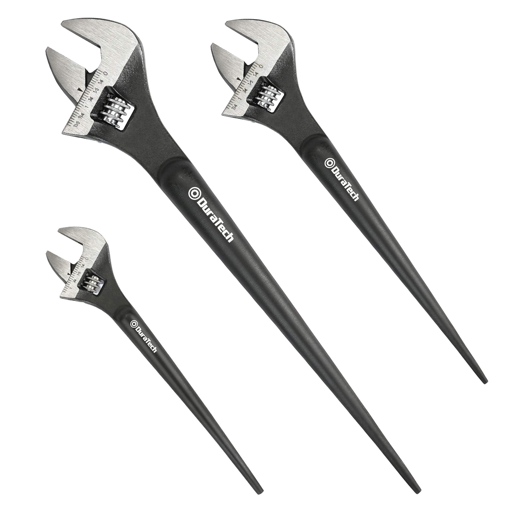 DURATECH spud wrench 8-inch head for precise fastener fit in tight spaces.