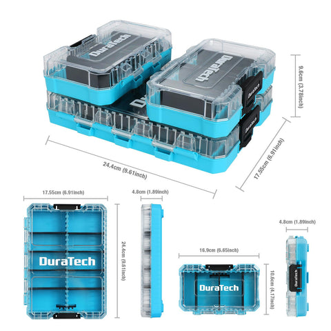 DuraTech stackable tool box design keeps modules secure and space-saving.