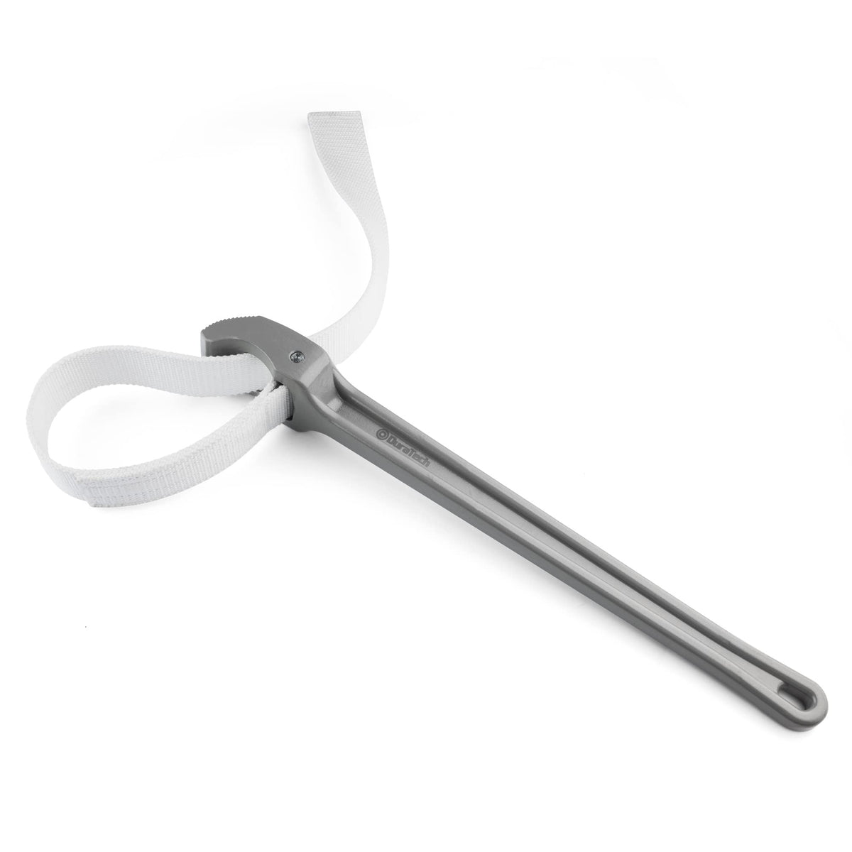DURATECH strap wrench with 18in handle for extended leverage on pipes