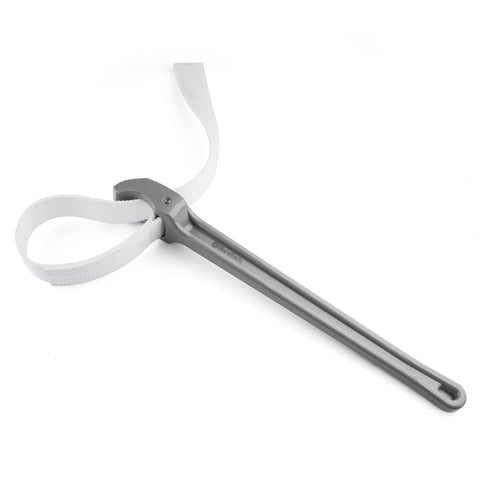 DURATECH strap wrench with 18in handle for extended leverage on pipes