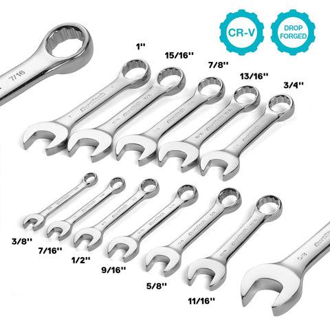 DURATECH wrenches in compact design fit tight spaces.
