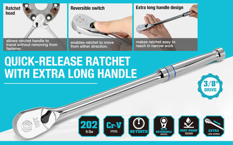 DURATECH teardrop enclosed head protecting internals from dust during use.