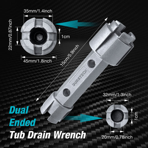 DURATECH telescoping wrench with chrome-plated tube for smooth operation.