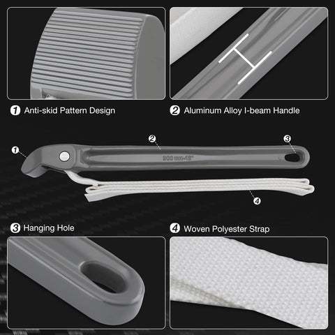 DURATECH strap wrench designed for tight spaces and quick adjustments