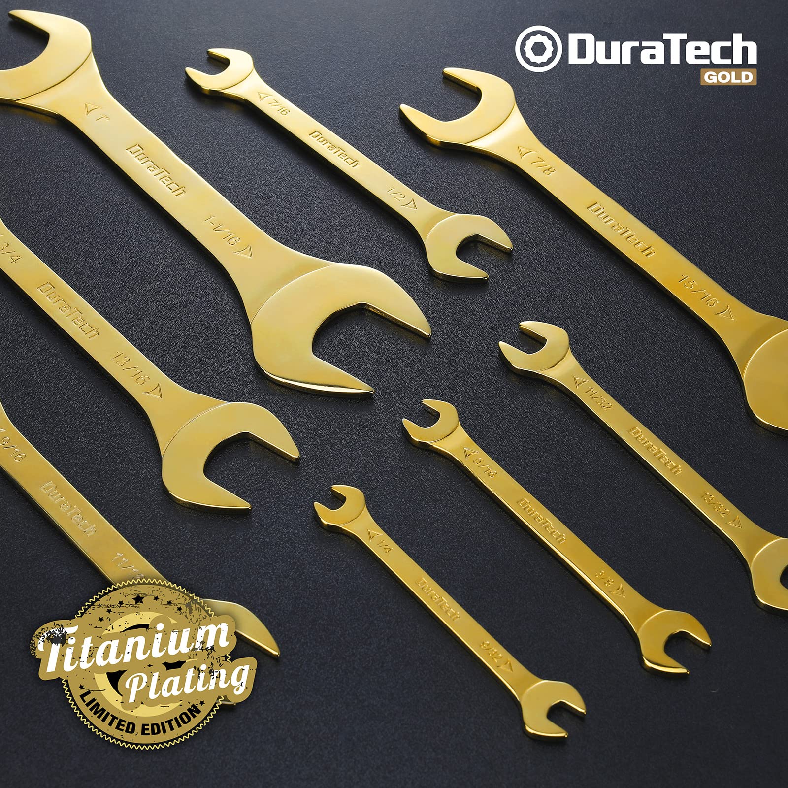 DURATECH titanium plated wrenches for enhanced durability