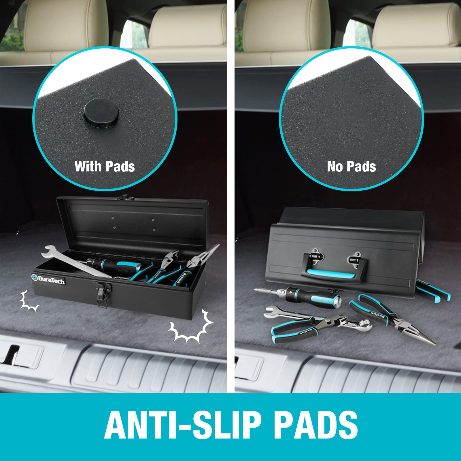 DuraTech Tool Box organized compartments for easy access