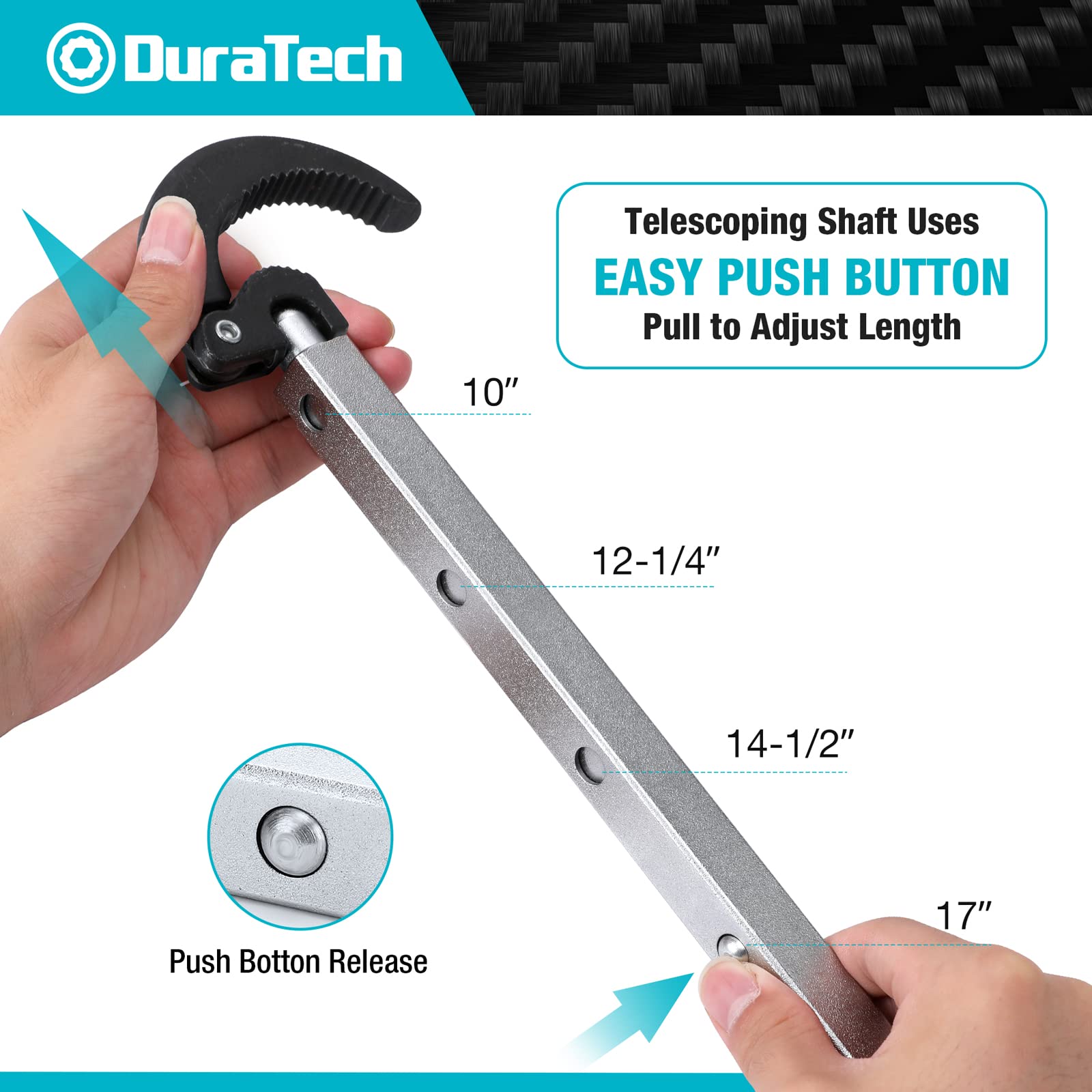 DURATECH tub drain remover wrench designed for removing drains.