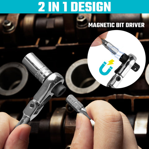 DURATECH two-in-one magnetic bit driver simplifies bit changes