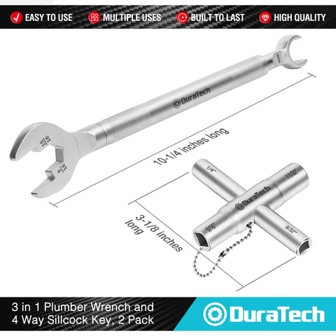 Two DURATECH plumber tools packaged as a two-pack