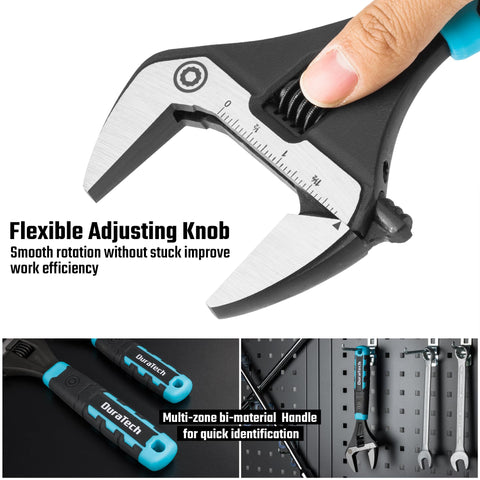 DURATECH universal plumber wrench suited for tubes, nuts, and bolts.