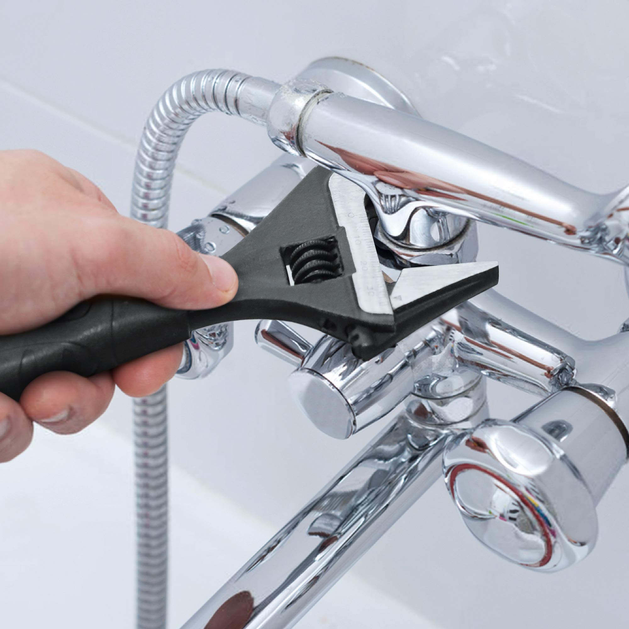 Duratech universal wrench suitable for plumbing, automotive, and bicycle maintenance.