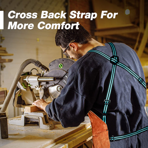 DURATECH welding apron with six-pocket layout for tools and accessories